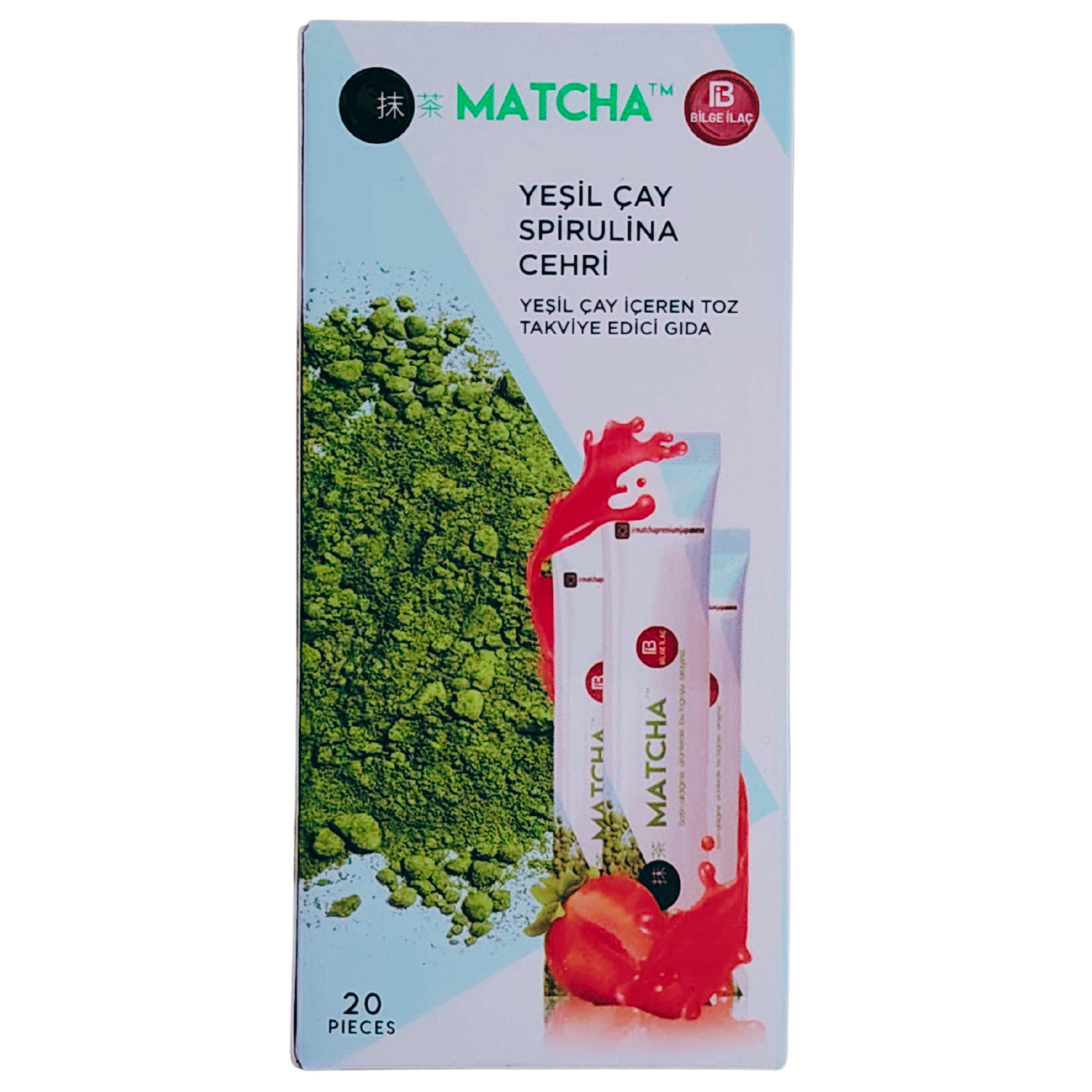 Matcha Premium Japanese Macha Maça Çayı Çilek Aromalı 20 Şase 4