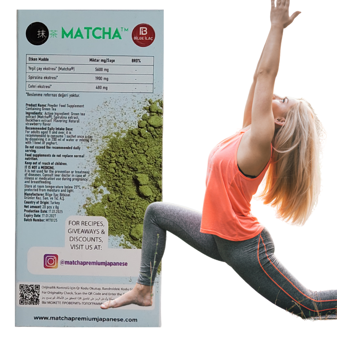 Matcha Premium Japanese Detox Antioxidant Burner Form Matcha Çayı – 20 Şase 2