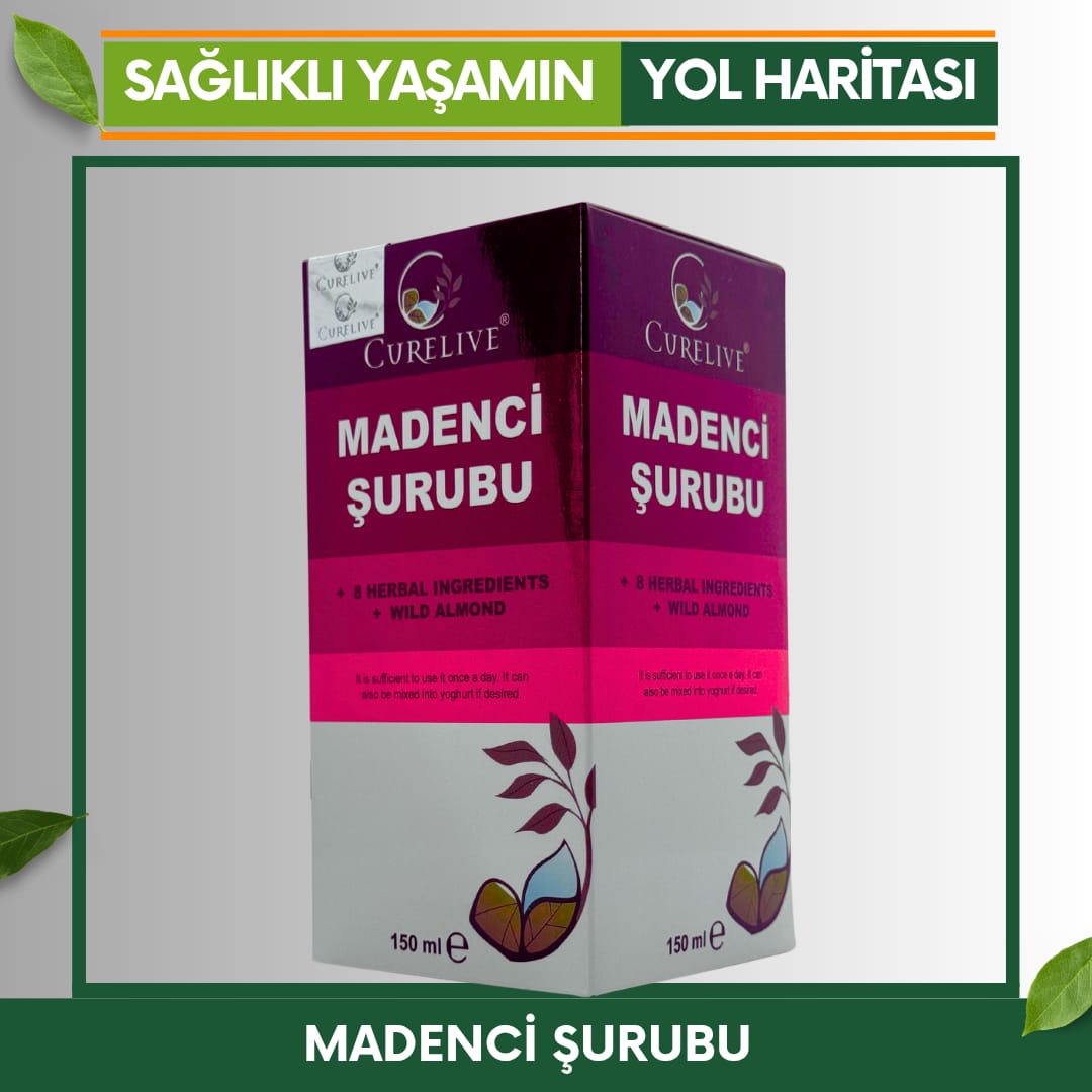 Curelive Madenci Şurubu 150 ml. 8 Herbal Ingredients, Wild Almond 4