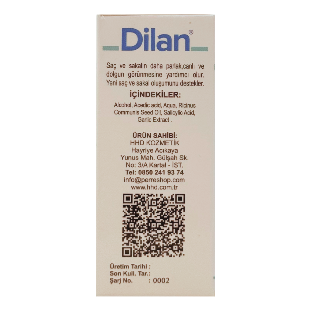 Dilan Saç ve Sakal Bakım Solüsyonu 20 ml. 3