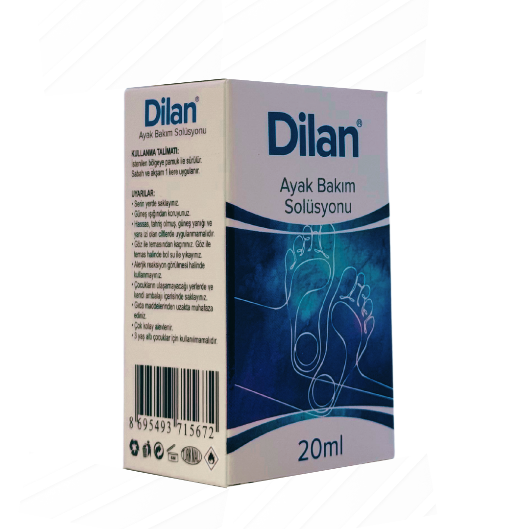 Dilan Ayak Bakım Solüsyonu 20 ml.  – Ayak Sağlığı İçin Etkili Temizlik ve Ferahlık