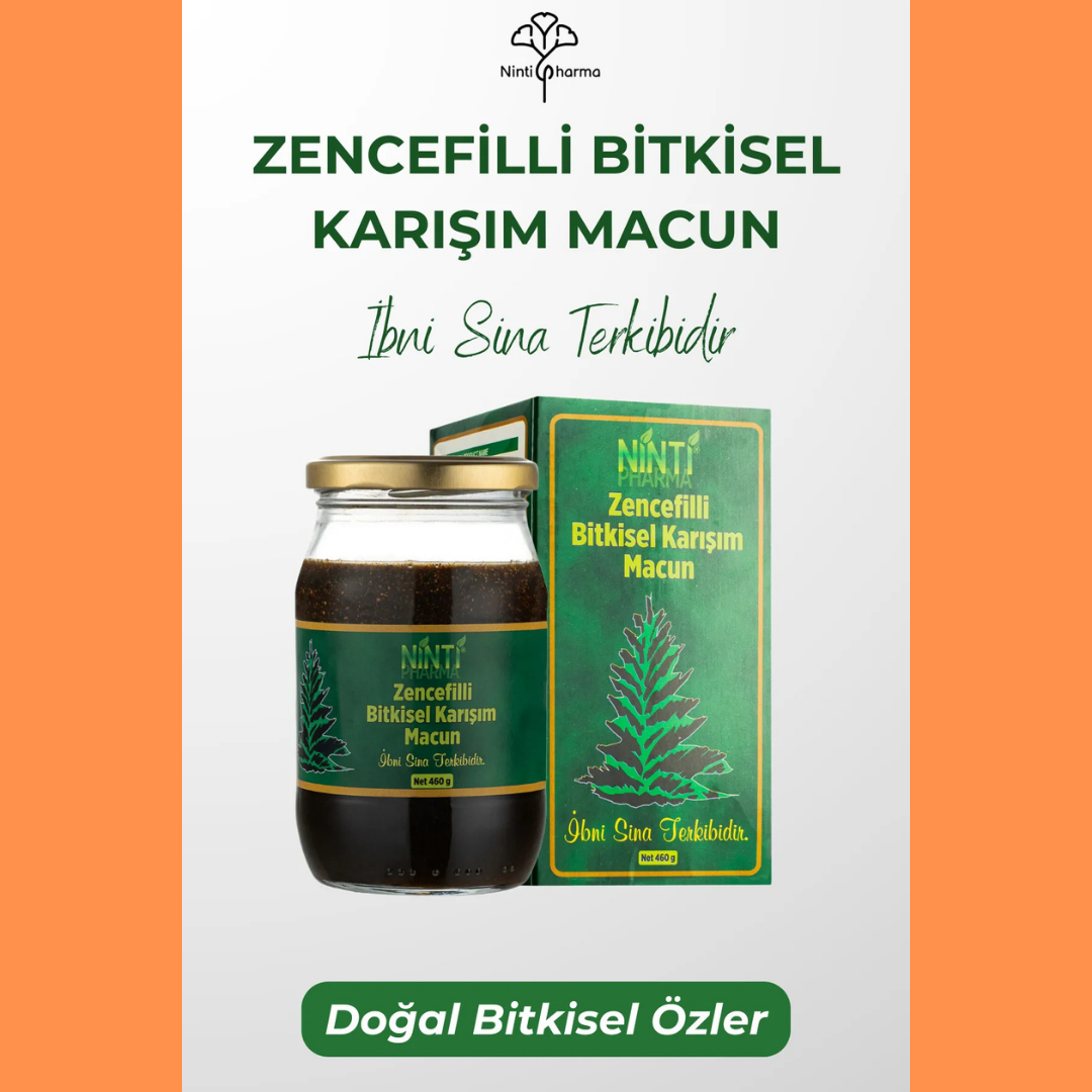 Ninti Pharma Zencefilli Bitkisel Karışım Macun İbn Sİna Terkibi 460 gr.