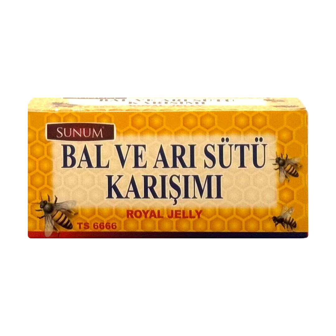 SUNUM Bal ve Saf Arı Sütü Karışımı 20 şişe 2