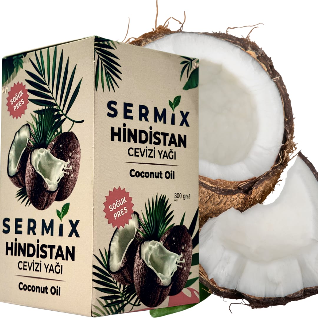 SERMİX Hindistan Cevizi Yağı ( Soğuk Pres ) 300 gr. 