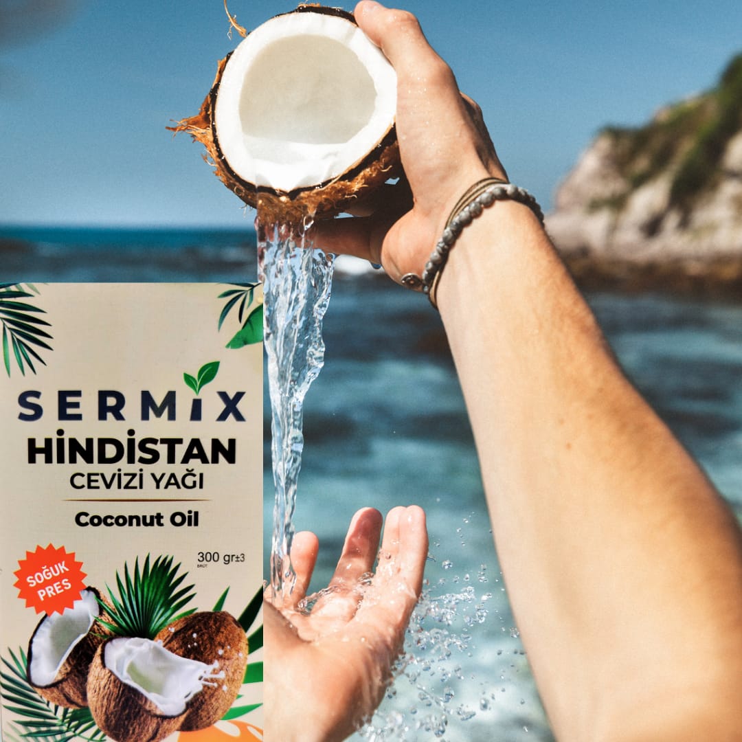 SERMİX Hindistan Cevizi Yağı ( Soğuk Pres ) 300 gr.  2