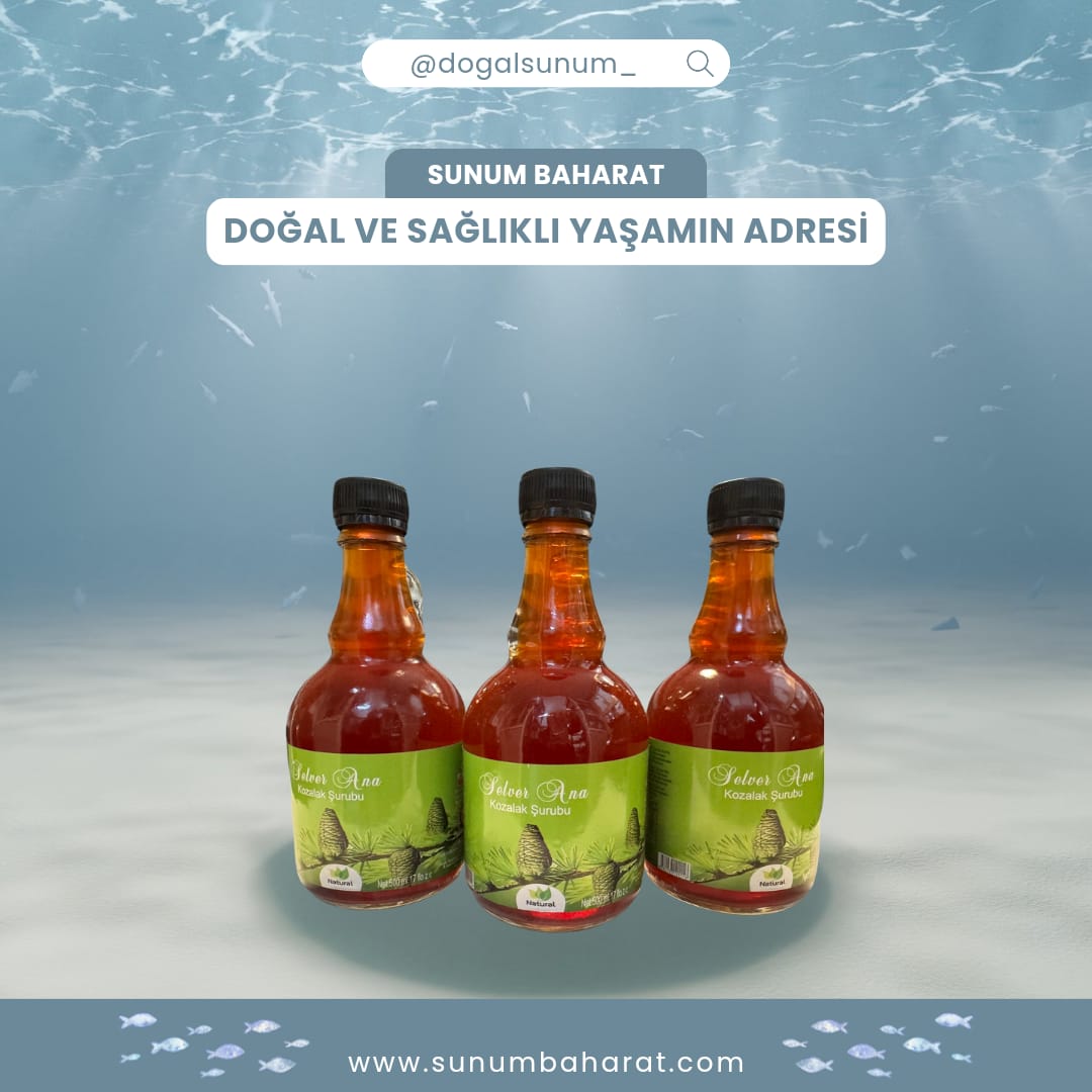 Selver Ana Kozalak Şurubu Cam Şişe 500 ml.