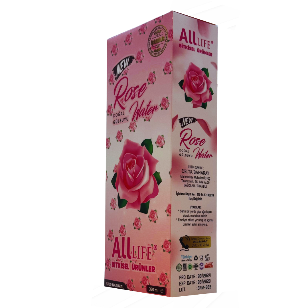 ALL LIFE Doğal Gül Suyu – Rose Water 350 ml