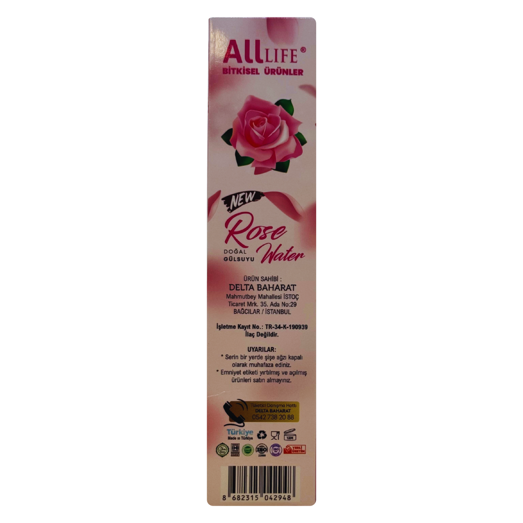 ALL LIFE Doğal Gül Suyu – Rose Water 350 ml 3