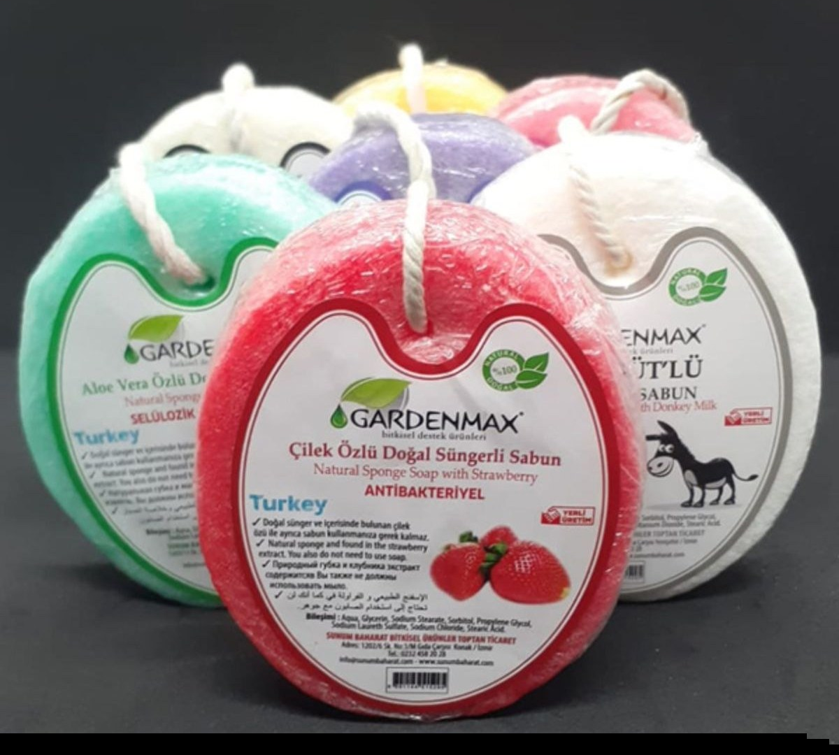 GARDENMAX ALOEVERA ÖZLÜ DOĞAL SÜNGERLİ SABUN 1
