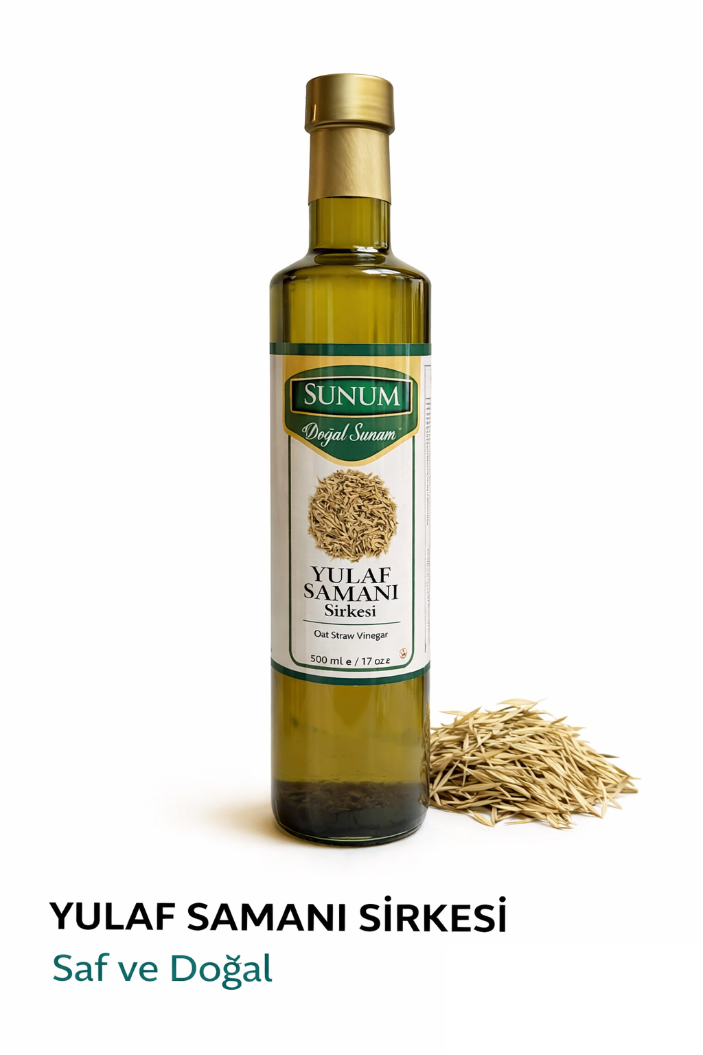 Sunum Yulaf Samanı Sirkesi 500 ml.
